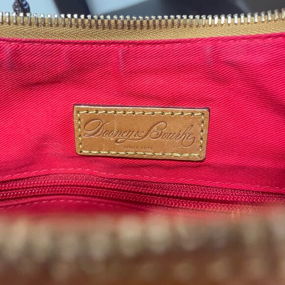 Dooney & Bourke Pink Hobo Monogram Canvas Shoulder Bag Pink Logo - Picture 9 of 13